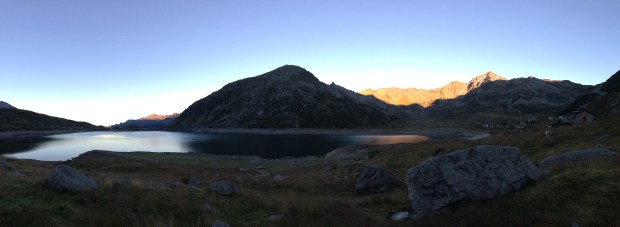 morgens um 6.50 Uhr am Splügenpass